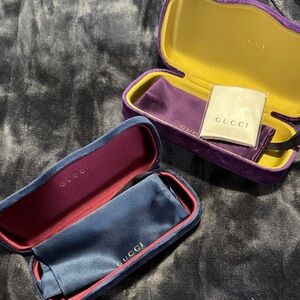 Two Gucci sunglasses Cases (2) sale comes with both